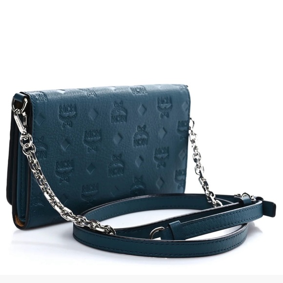 Teal Crossbody MCM Bag - Picture 3 of 8